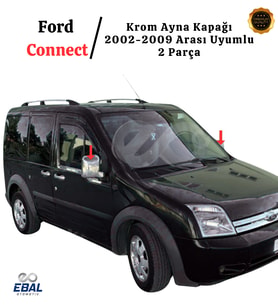 Ford Connect Krom Ayna Kapağı 2 Parça Abs 2002-2009 Arası P.Çelik