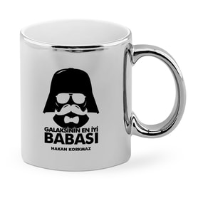 Babalar Gününe Özel Galaksinin En İyi Babası Krom Kupa Bardak  1