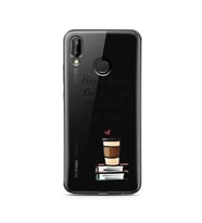 Hayat Bazen Tasarımlı Süper Şeffaf Silikon Telefon Kılıfı Huawei P20 Lite  