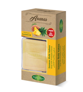 Ananas Özlü Sabun 125 g (Sabunluk ve Kese Hediyeli!)