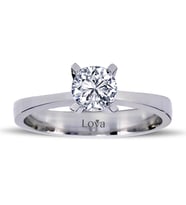 Lova F Renk 0,53 Karat Pırlanta Tektaş Yüzük - 1050039