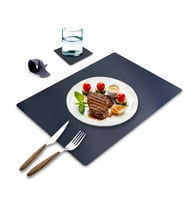 Lora Davet Suni Deri Amerikan Servis 2 Kişilik 6 Parça - Lacivert 52826