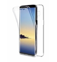 Samsung Note 8 360 Derece Şeffaf Silikon Kılıf Komple Koruma