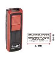 TRODAT 9512 CEP KAŞE  - İSİM YAZILI KALEM HEDİYELİ