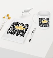BK Gift Kişiye Özel Sınıf Öğretmeni Temalı Beyaz Defter Kalem Kupa Seti - 3