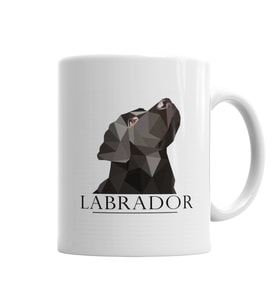 Labrador Black Pug Köpek Kupa Bardak Porselen