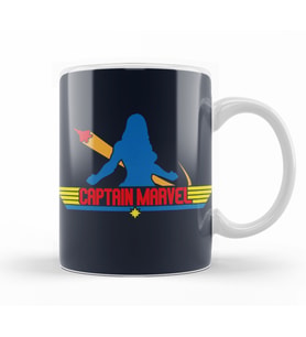 Captain Marvel Top Captain Kupa Bardak Porselen