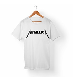 Metallica Beyaz Tişört