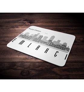 Kişiye Özel Emlakçı Tasarımlı Mouse Pad (Renksiz)