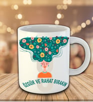 Özgür Ve Rahat Bırakın Temalı Kupa Bardak 81712