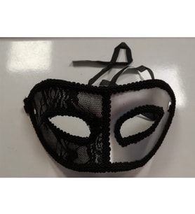 MASKE YARIM DANTEL GÜMÜŞ