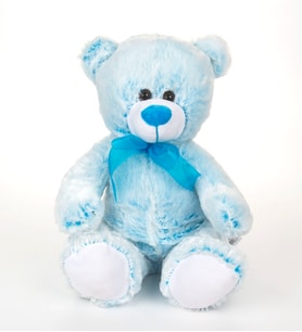 Sevimli Renkli Peluş Ayıcık 33 Cm Mavi 78624