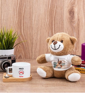 Bayan Değil Kadın Fincan ve Peluş Ayıcık