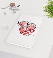BK Gift Kişiye Özel Sevgililer Günü Beyaz Defter-6