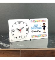 Sınıf Öğretmeni Ahşap Masa Saati 003