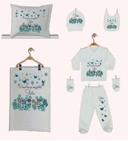 Pia Baby Gl 1943-06 İsme Özel Yastık Battaniye Zıbın Set
