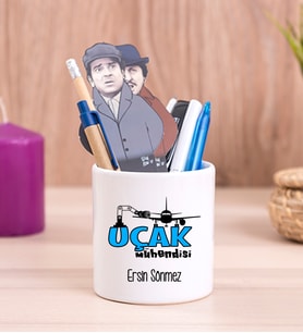 Uçak Mühendisi Seramik Kalemlik