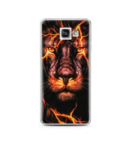 Aslan Neon Tasarım Süper Şeffaf Silikon Telefon Kılıfı Samsung A3 (2016)