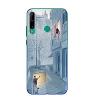 Serenat Tasarımlı Süper Şeffaf Silikon Telefon Kılıfı Huawei P40 Lite E