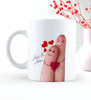 BK Gift Kişiye Özel Sevgililer Günü Temalı Beyaz Kupa Bardak - 86