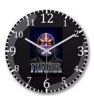 Thanos Marvel Duvar Saati Bombeli Gercek Cam