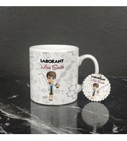 Laborant Kupa Bardak ve Anahtarlık Set 002
