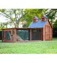 MANDU Bahçeli Ultra Lüks Ahşap Köpek Kulübesi (evi)