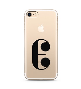 Iphone 8 Harf Tasarımlı Telefon Kılıfı E-Harfi 