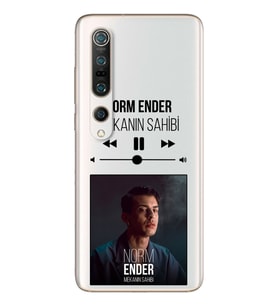 Norm Ender Mp3 Tasarımlı Süper Şeffaf Silikon Telefon Kılıfı Xiomai Mi10-pro