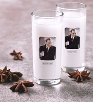 BK Gift Kişiye Özel Renkli Baskılı Atatürk Temalı İkili Rakı Bardağı Seti-33 (Beyaz)