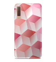 Kılıfland Samsung Galaxy A7 2018 Kılıf Silikon Resimli Kapak 3D Cube Stok 368