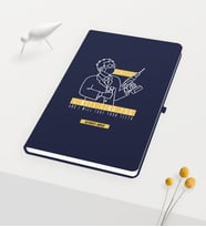 BK Gift Kişiye Özel Diş Hekimi Temalı Lacivert Defter - 4