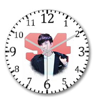 Bts J Hope Duvar Saati Bombeli Gercek Cam