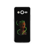 Baby Groot Tasarım Süper Şeffaf Silikon Telefon Kılıfı Samsung Core 2