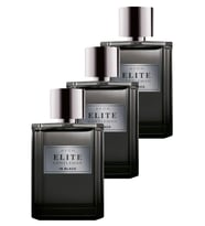 Avon Elite Gentleman In Black Erkek Parfüm Edt 75 Ml. Üçlü Set
