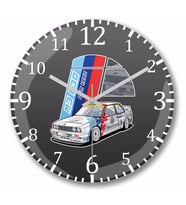 Bmw  M3 E30 Dtm Duvar Saati Bombeli Gercek Cam