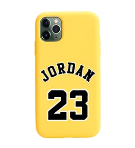 Iphone 11 Pro Max Air Jordan Tasarımlı Sarı Lansman Telefon Kılıfı