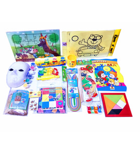 Çocuk Aktivite Paketi 4, Puzzle - Kum Boyama, Hacivat