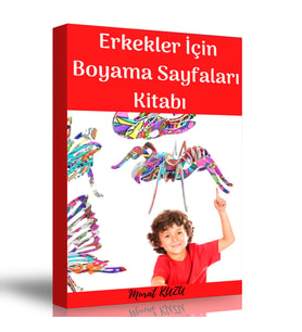 Erkek Çocuklar İçin Boyama Sayfaları Kitabı