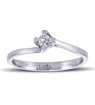Lova G Renk 0,10 Karat Pırlanta Tektaş Yüzük - 1070026