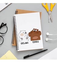 We Bare Bears Arkadaş Defteri Kişiye Özel
