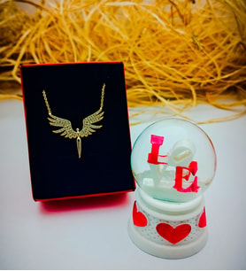 Mikail Meleği Kolye & Love Kar Küresi