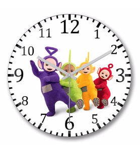 The Teletubbies    Duvar Saati Bombeli   Gercek   Cam