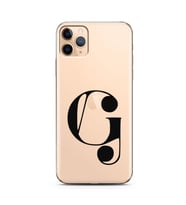 Iphone 11 Pro Max Harf Tasarımlı Telefon Kılıfı G-Harfi 