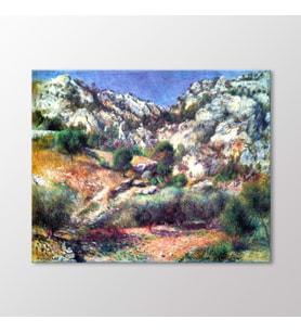 Arty Tablo L'estaque'dik Kayalıklar, 1882 Tablo (Karışık)