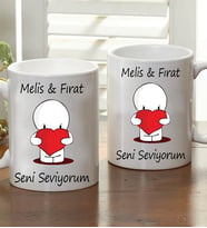 Kişiye Özel Seni Seviyorum Kupa Bardak
