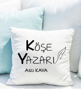 Kişiye Özel Köşe Yazarı Yastığı
