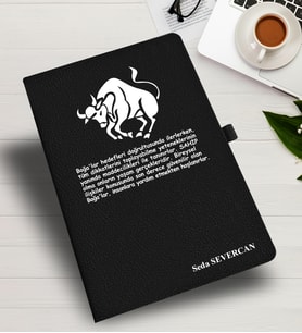 KİŞİYE ÖZEL BOĞA BURCU TEMALI  DEFTER &  AJANDA