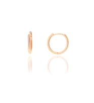 Söğütlü Silver Gümüş  rose 14 mm halka küpe