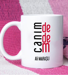Dedeye Canım Dedem Tasarımlı Kişiye Özel Dede Kupa Bardak